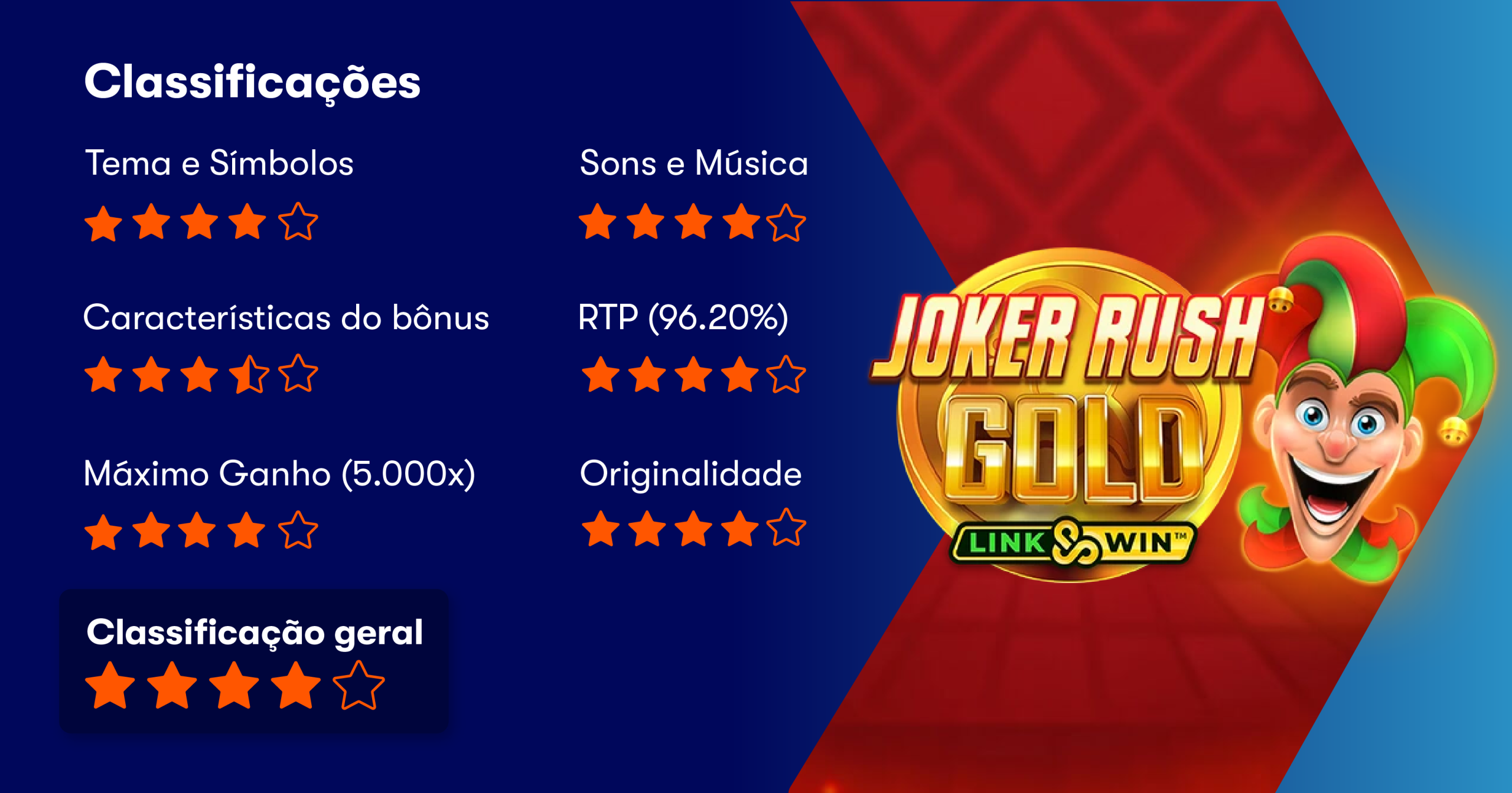 K7win: Joker Rush Gold Slot Review - Análise e Como Jogar